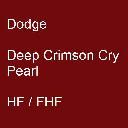 Dodge, Deep Crimson Cry Pearl, HF / FHF.